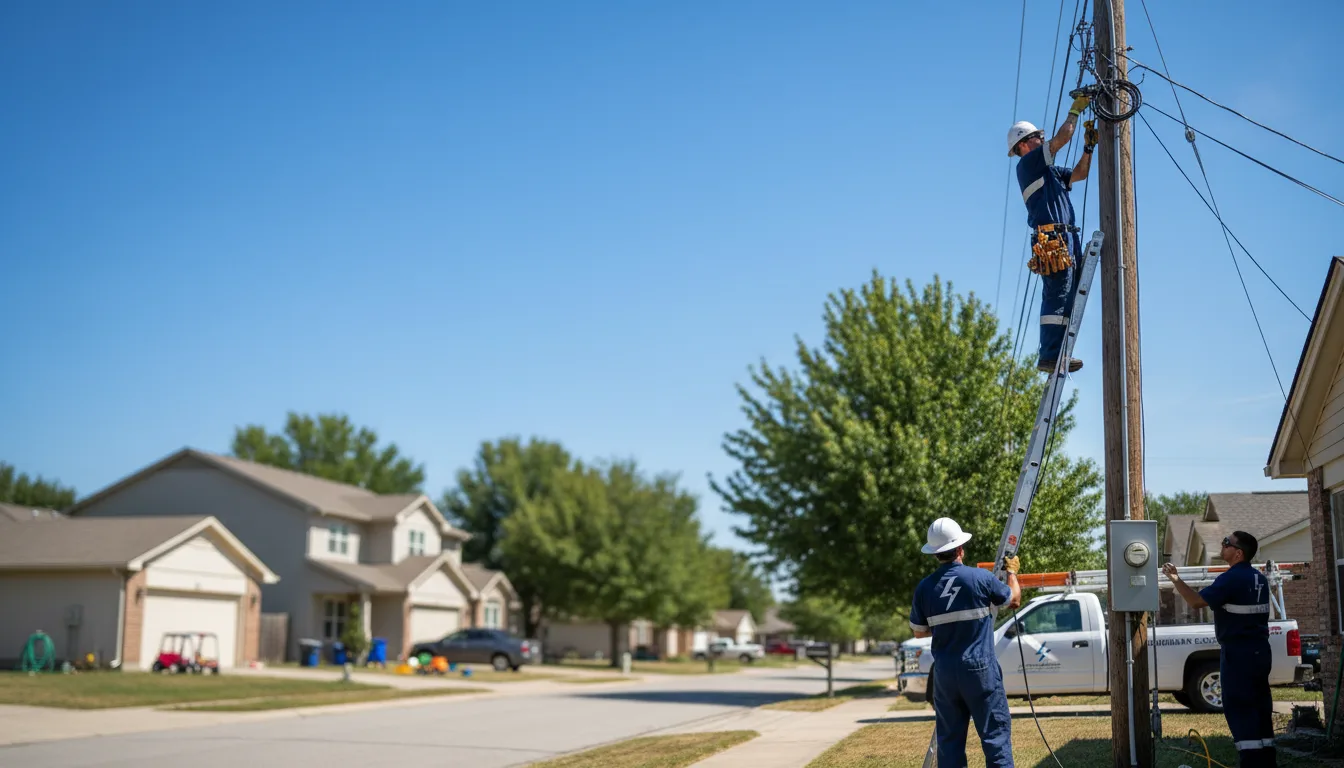 Residential electrician providing installation services in Bourg, LA
